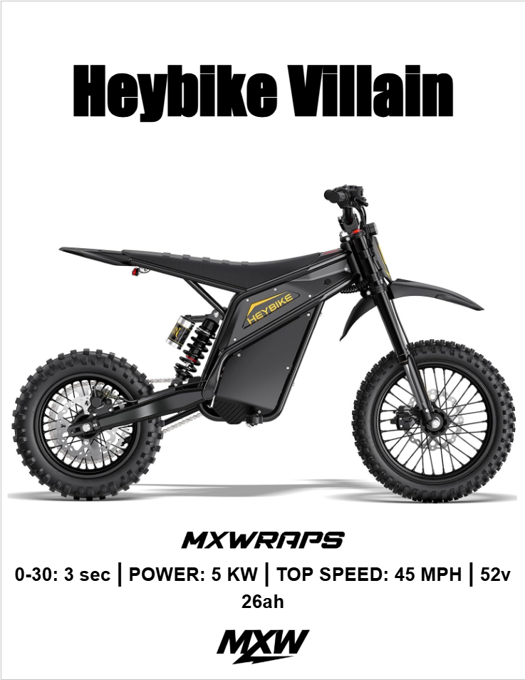 MXW Hey Bike Villain Framed Poster
