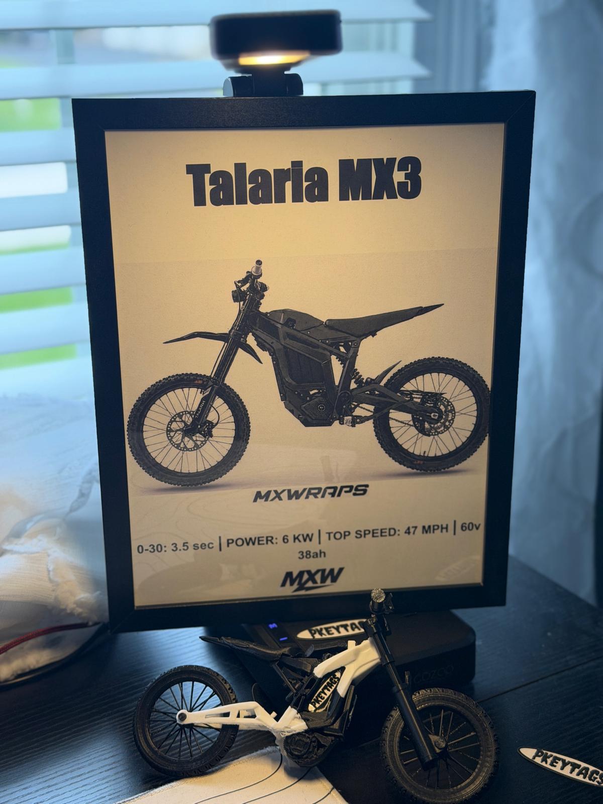 MXW Talaria MX3 Framed Poster
