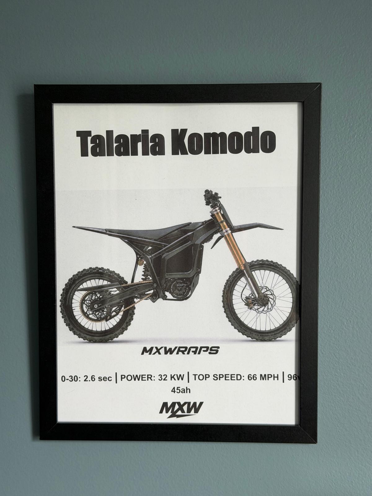 MXW Talaria Komodo Framed Poster