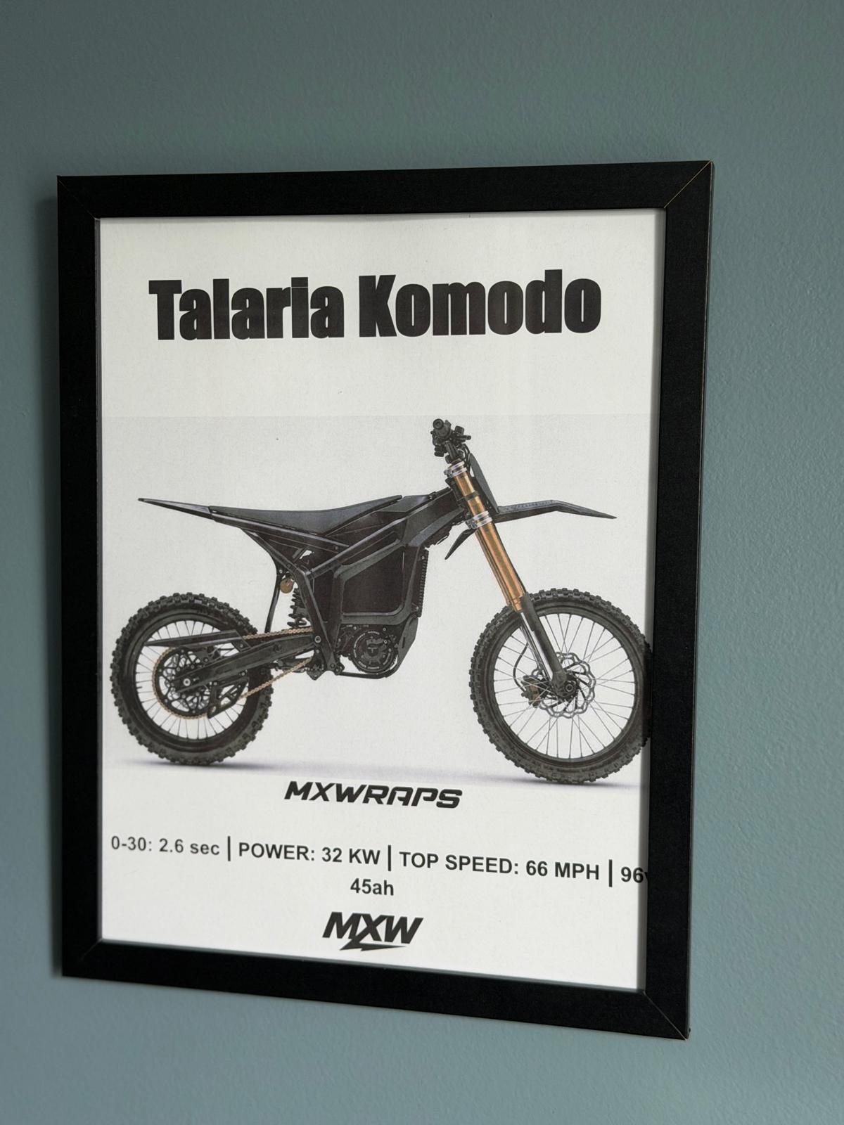 MXW Talaria Komodo Framed Poster