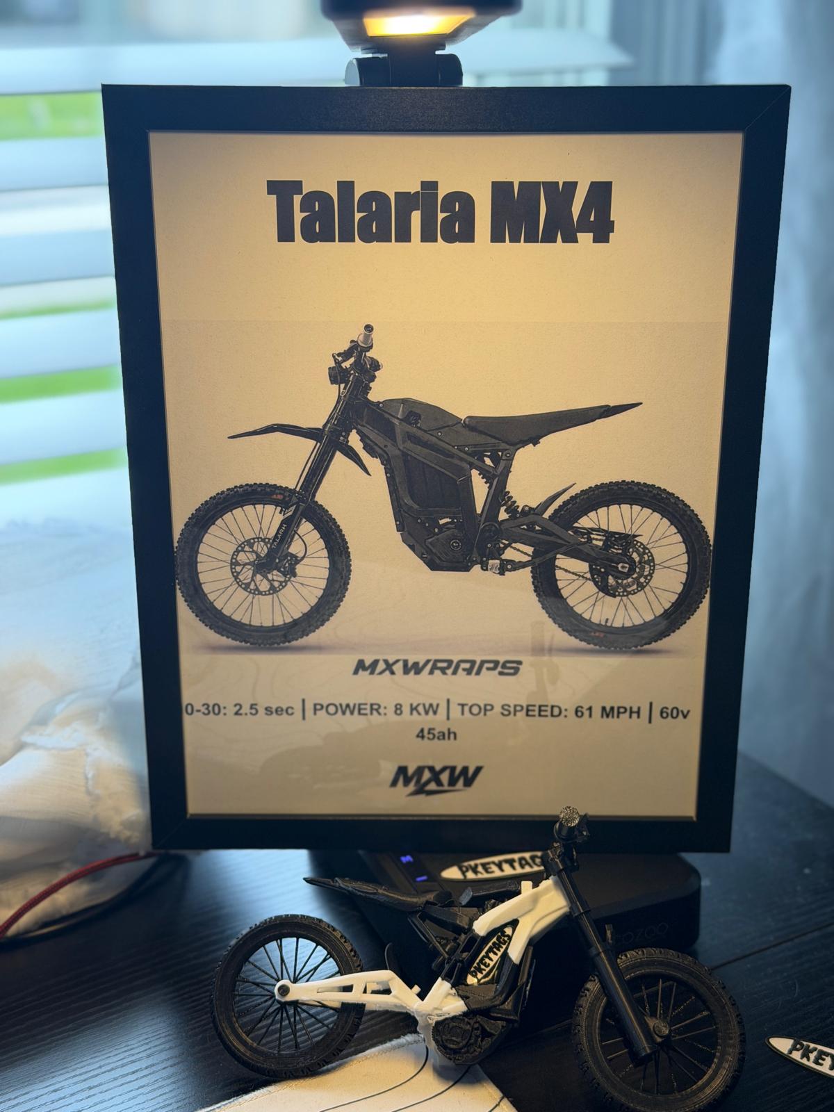 MXW Talaria MX4 Framed Poster