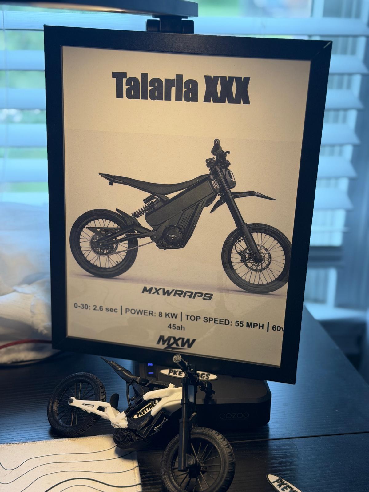MXW Talaria XXX Framed Poster