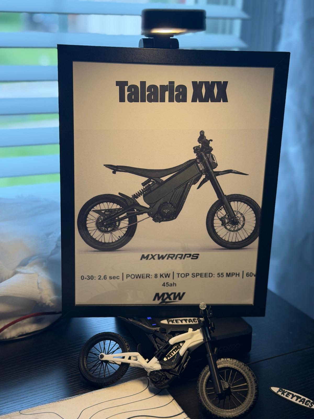 MXW Talaria XXX Framed Poster