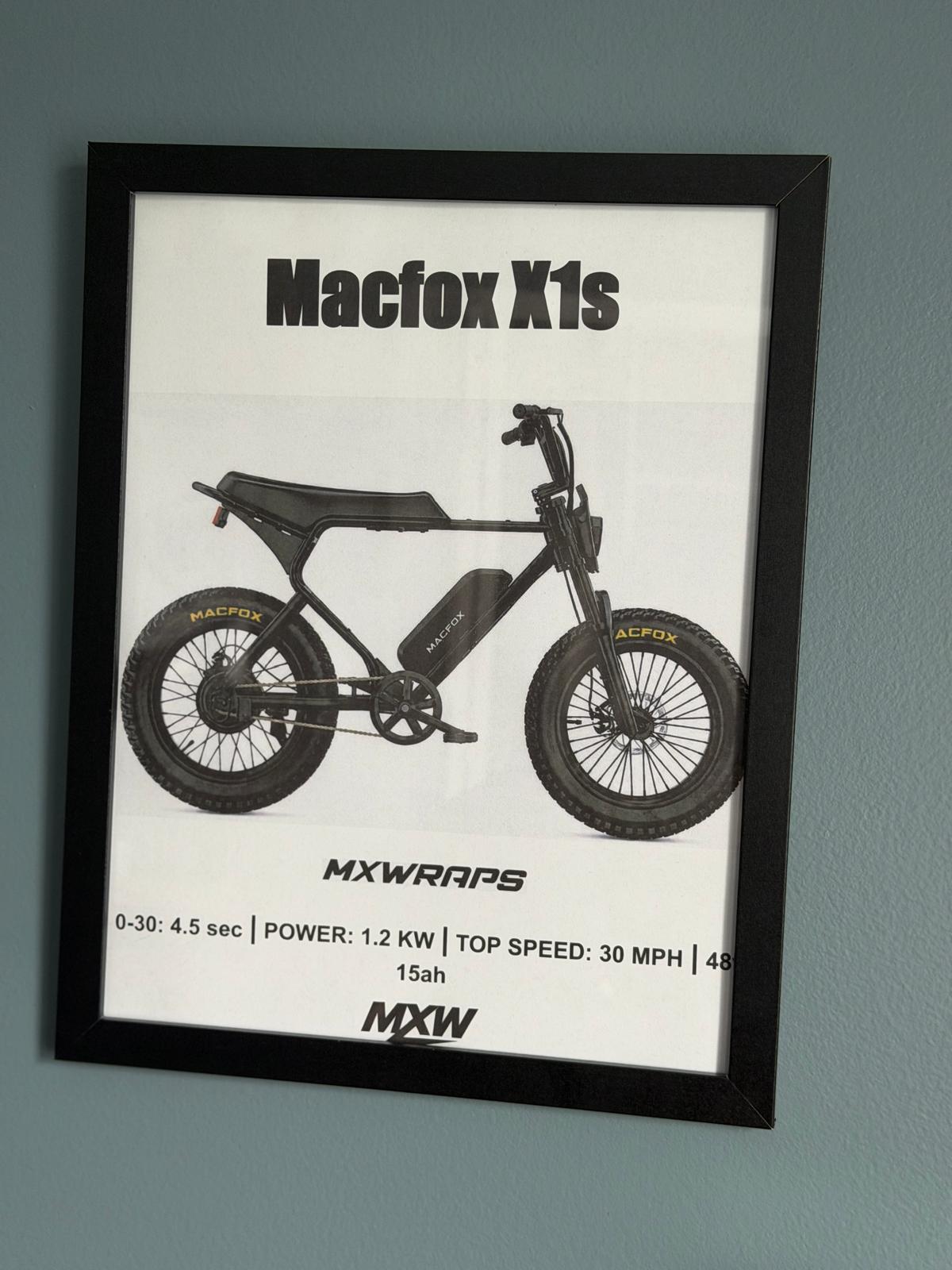 MXW MacFox X1s Framed Poster