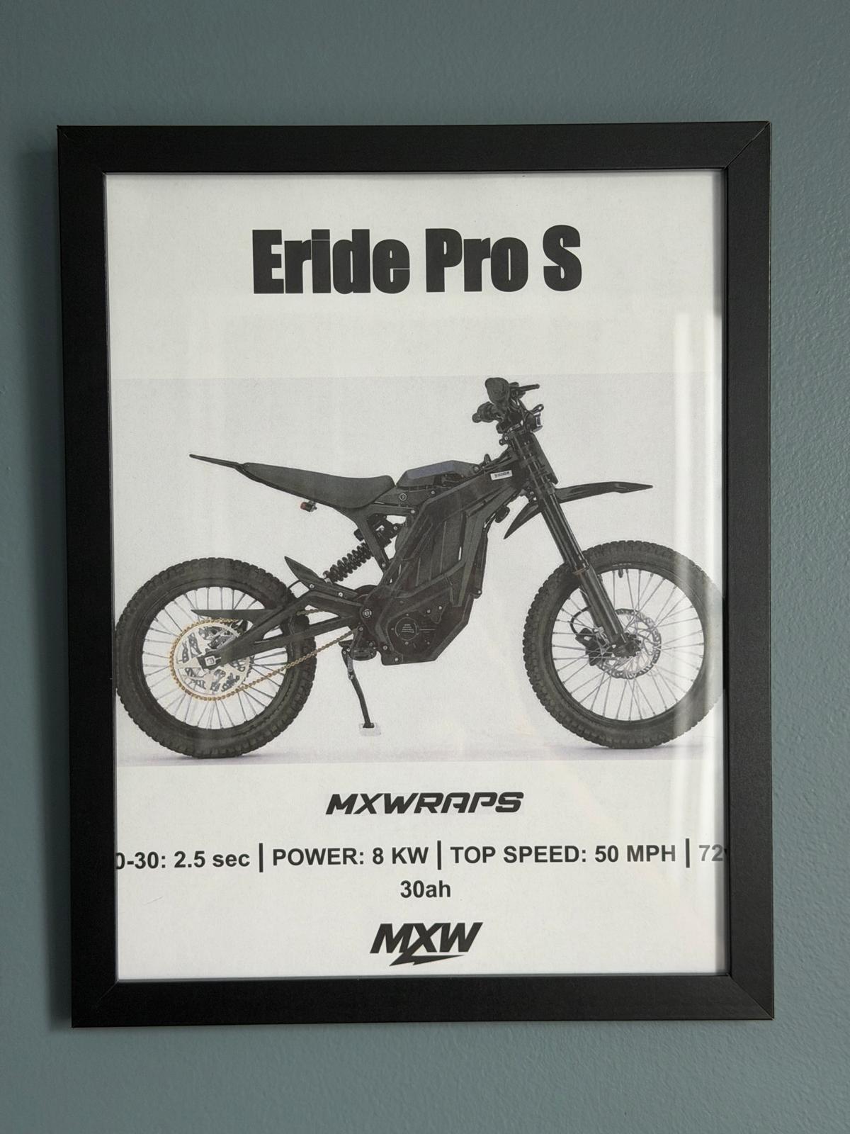 MXW Eride Pro S Framed Poster