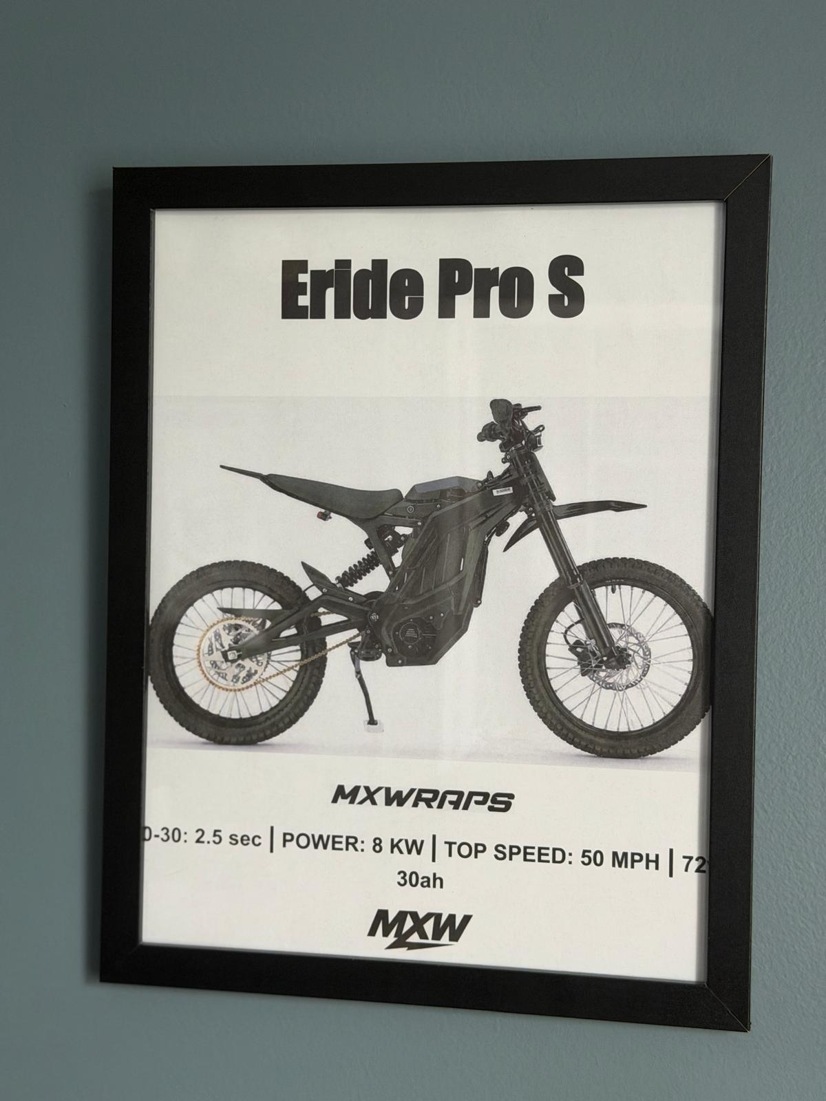 MXW Eride Pro S Framed Poster