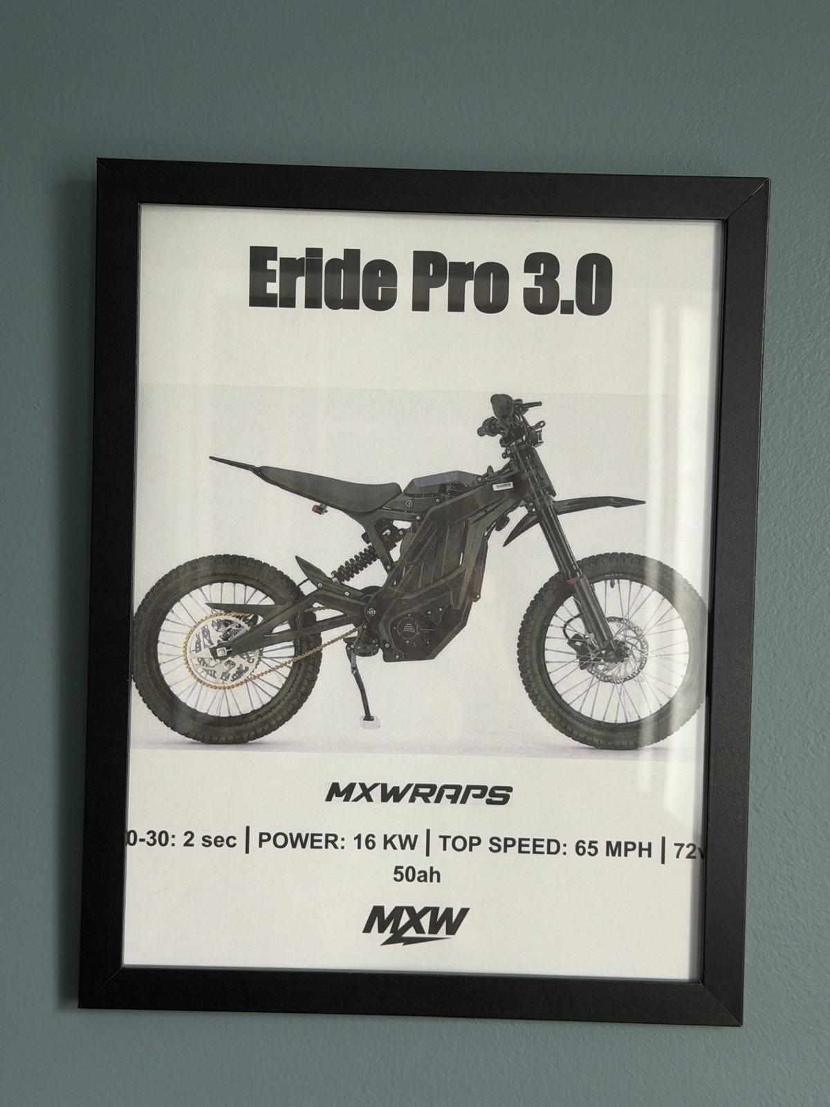 MXW Eride Pro 3.0 Framed Poster