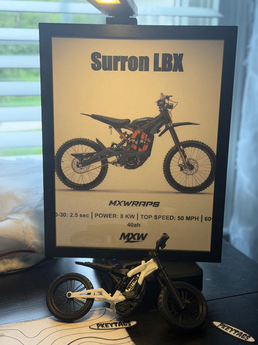 MXW Surron LBX Framed Poster