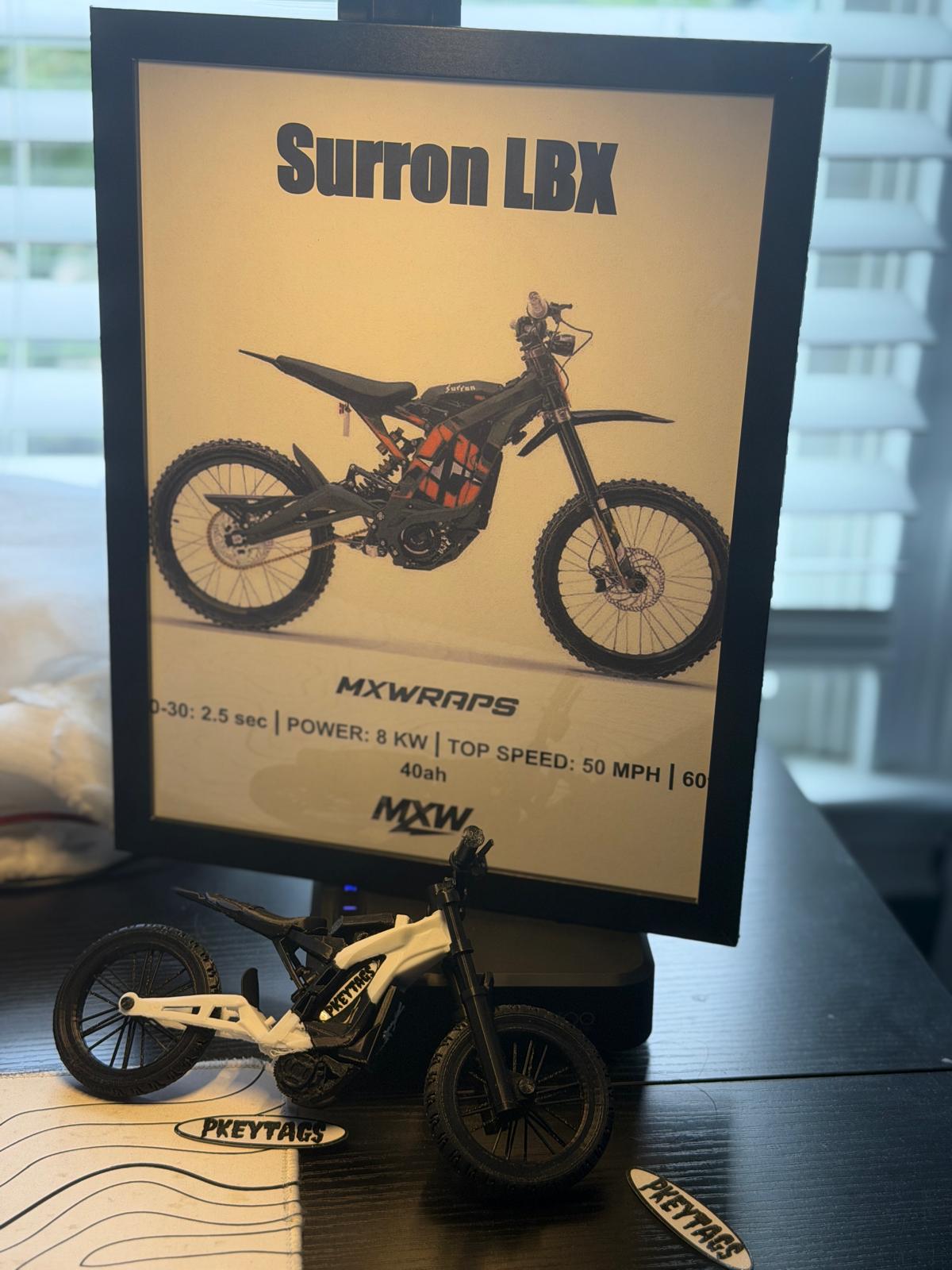 MXW Surron LBX Framed Poster