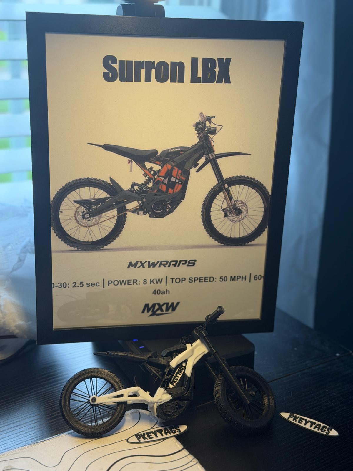 MXW Surron LBX Framed Poster
