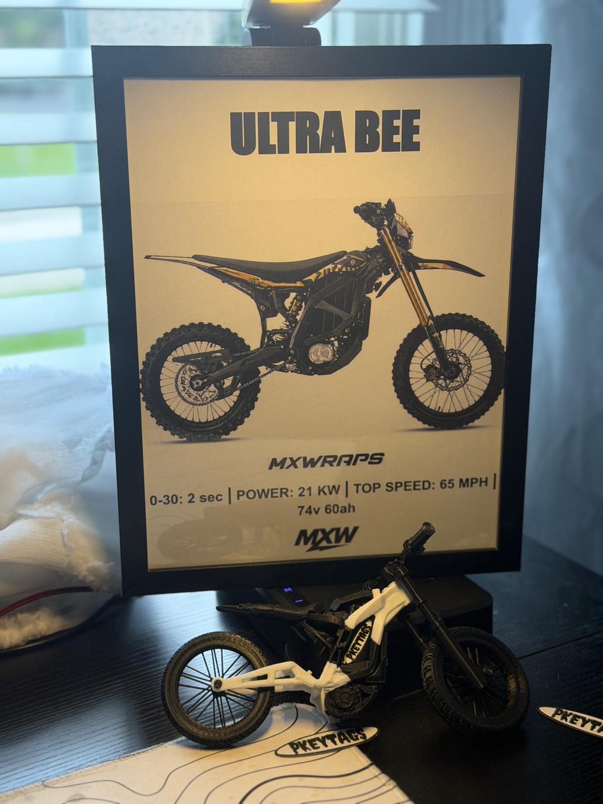 MXW Surron Ultrabee Framed Poster