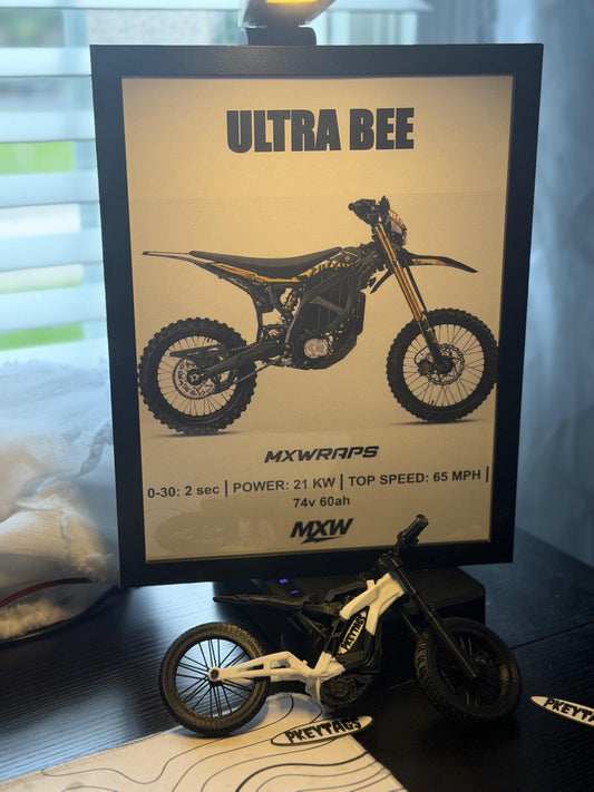 MXW Surron Ultrabee Framed Poster