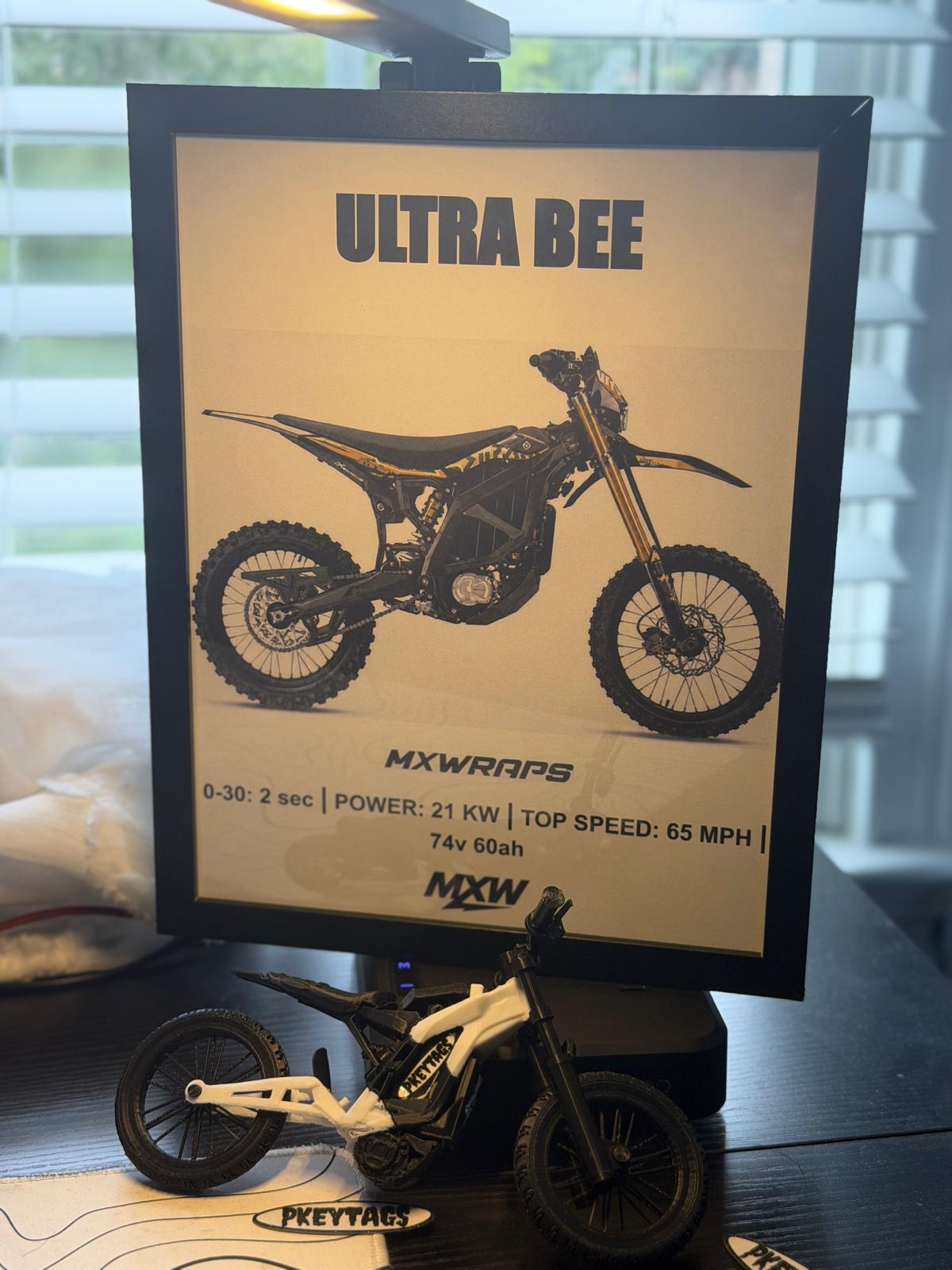MXW Surron Ultrabee Framed Poster