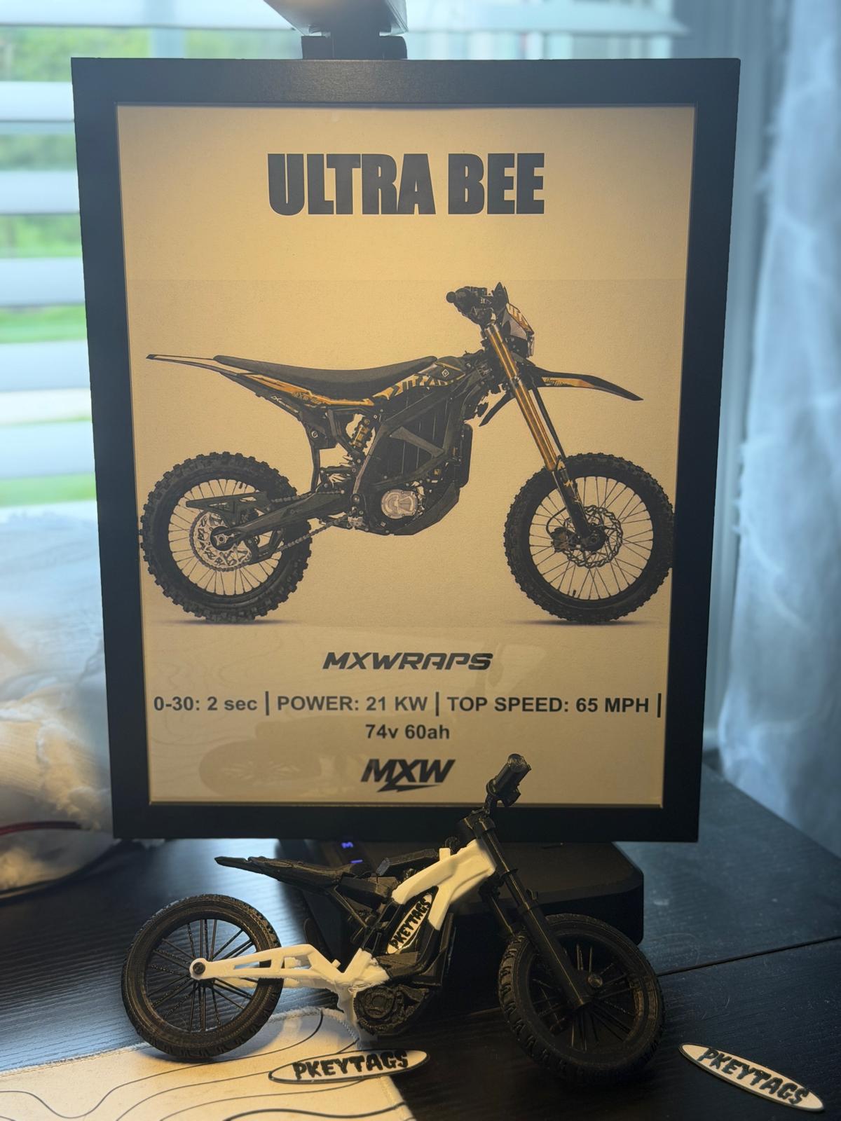 MXW Surron Ultrabee Framed Poster