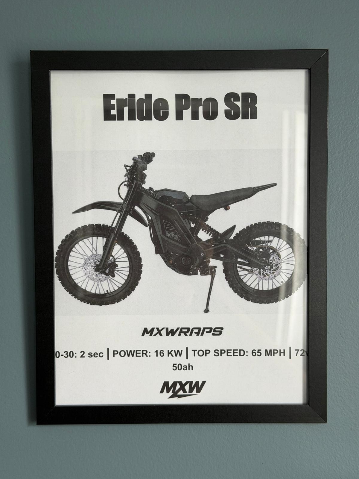 MXW Eride Pro SR Framed Poster