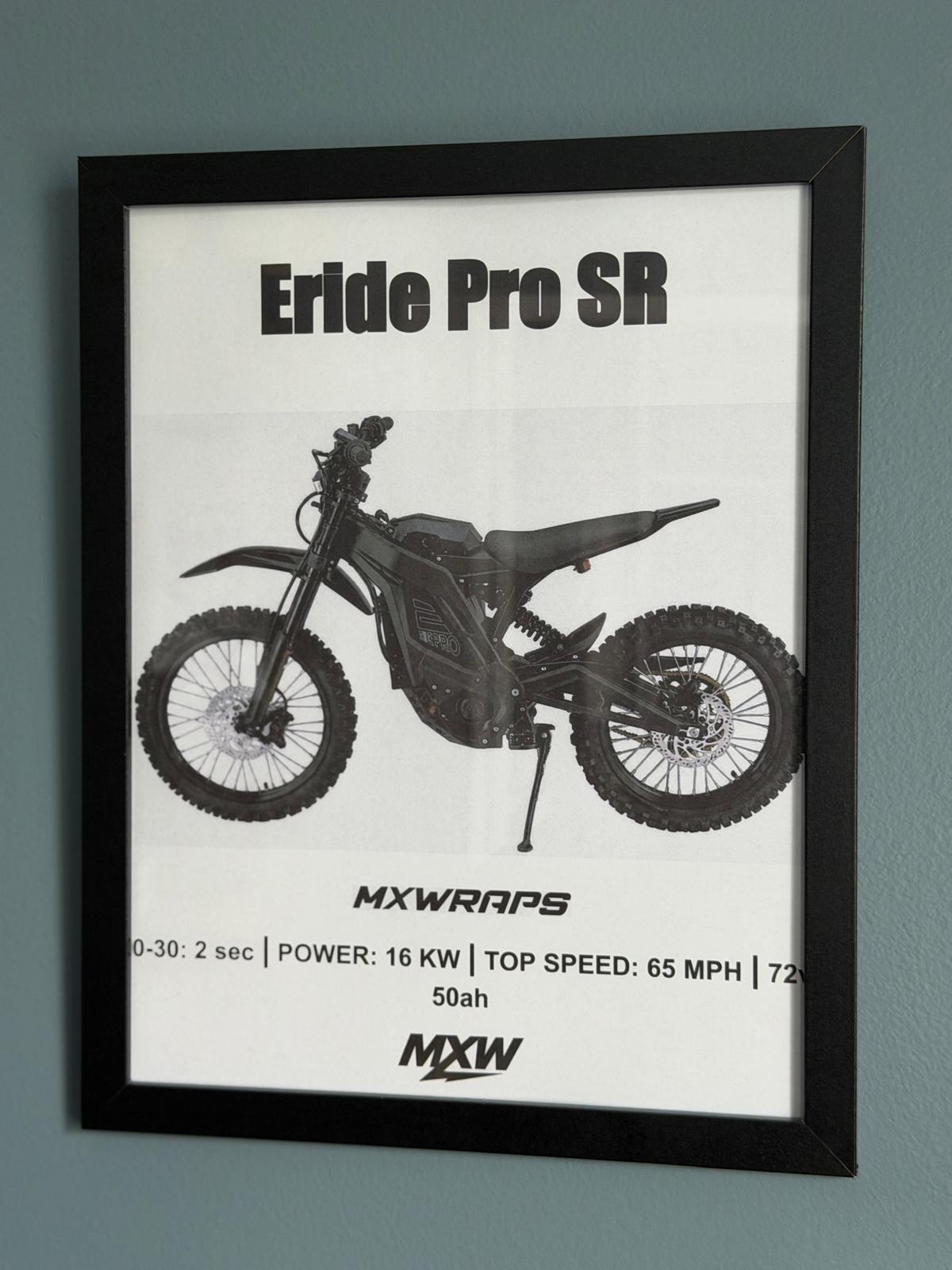 MXW Eride Pro SR Framed Poster