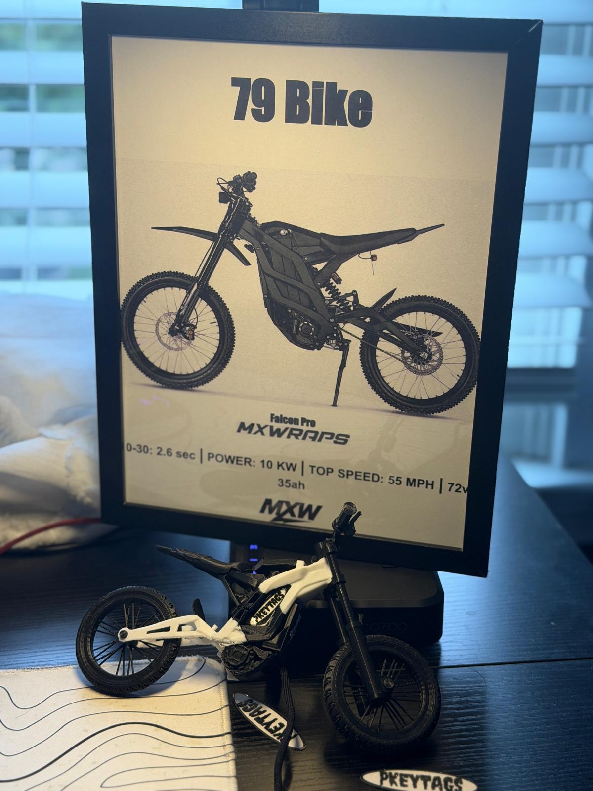 MXW 79 Bike Falcon Pro Framed Poster