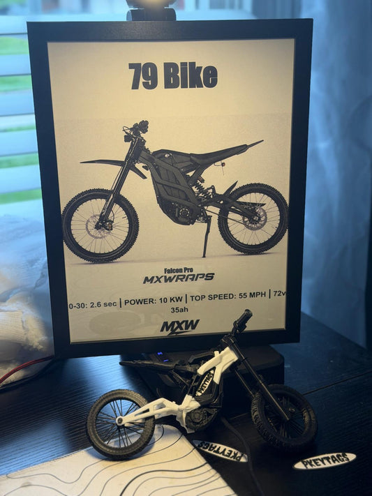 MXW 79 Bike Falcon Pro Framed Poster