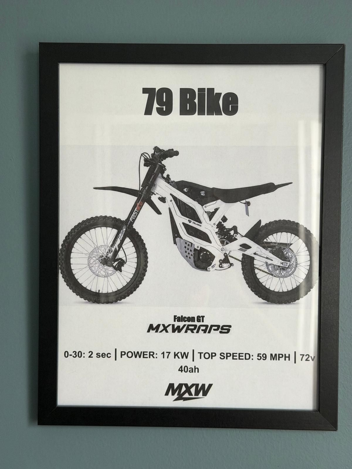 MXW 79 Bike Falcon GT Framed Poster