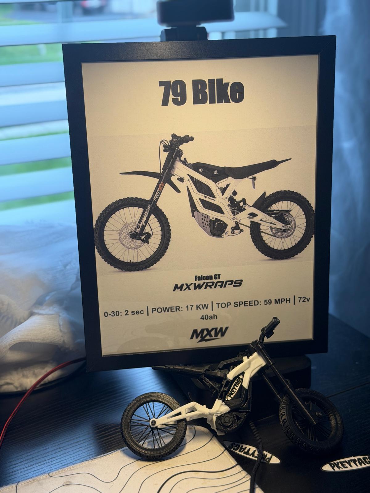 MXW 79 Bike Falcon GT Framed Poster
