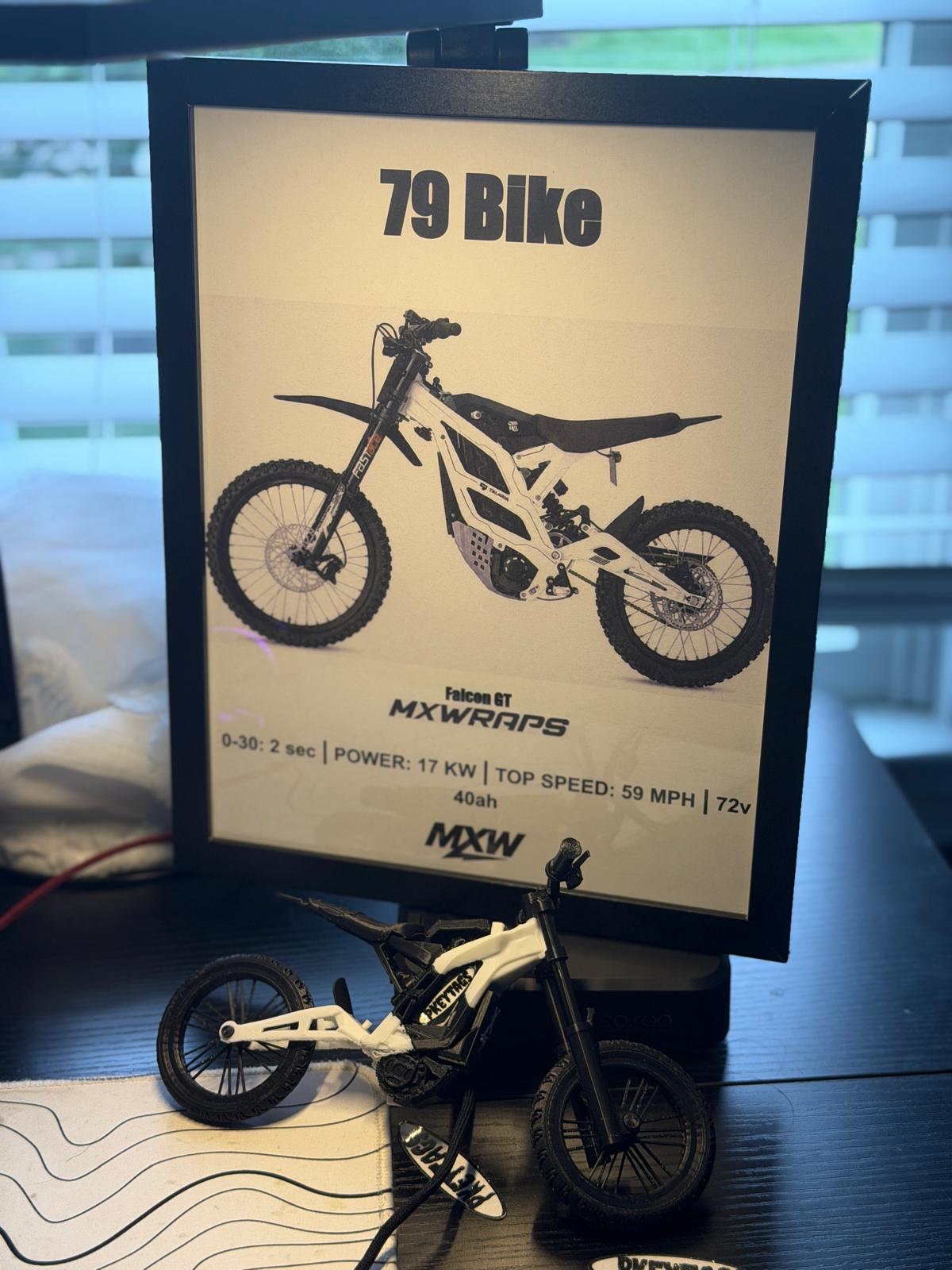 MXW 79 Bike Falcon GT Framed Poster