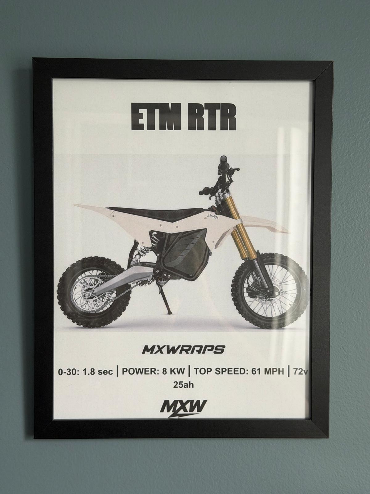 MXW ETM RTR Framed Poster