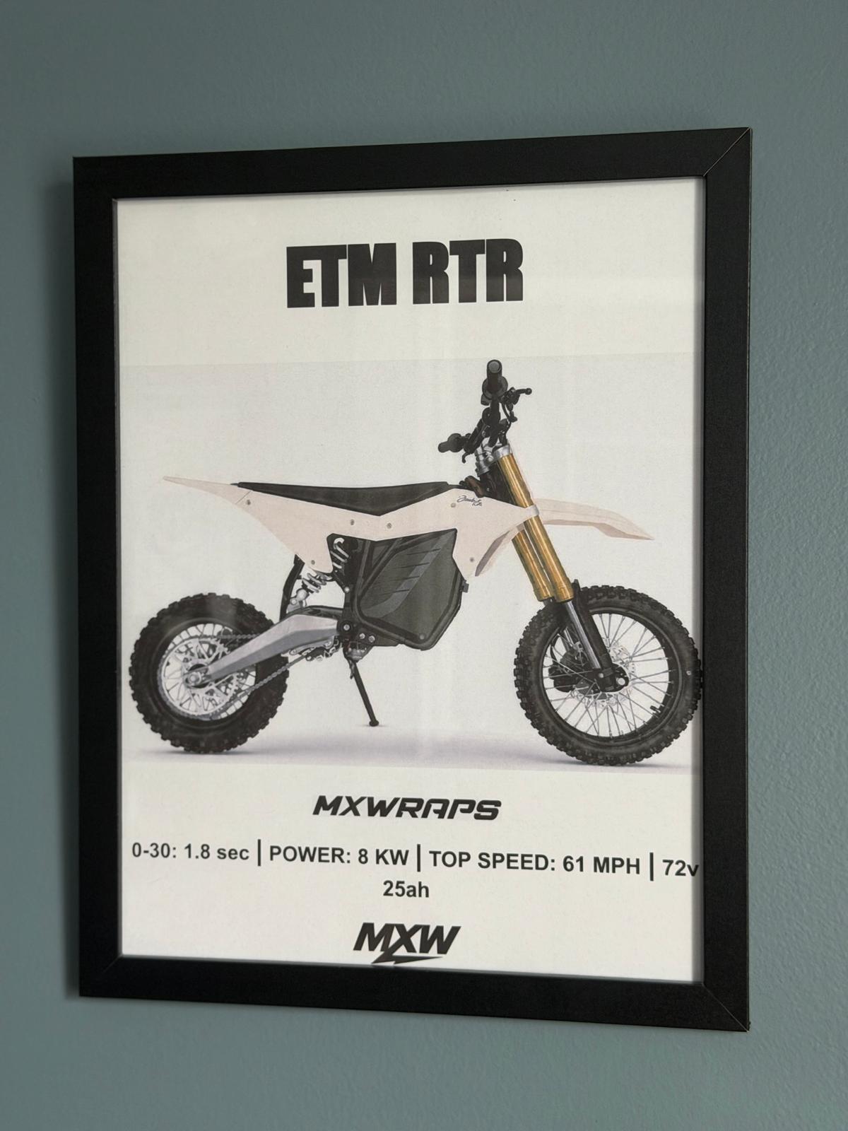 MXW ETM RTR Framed Poster