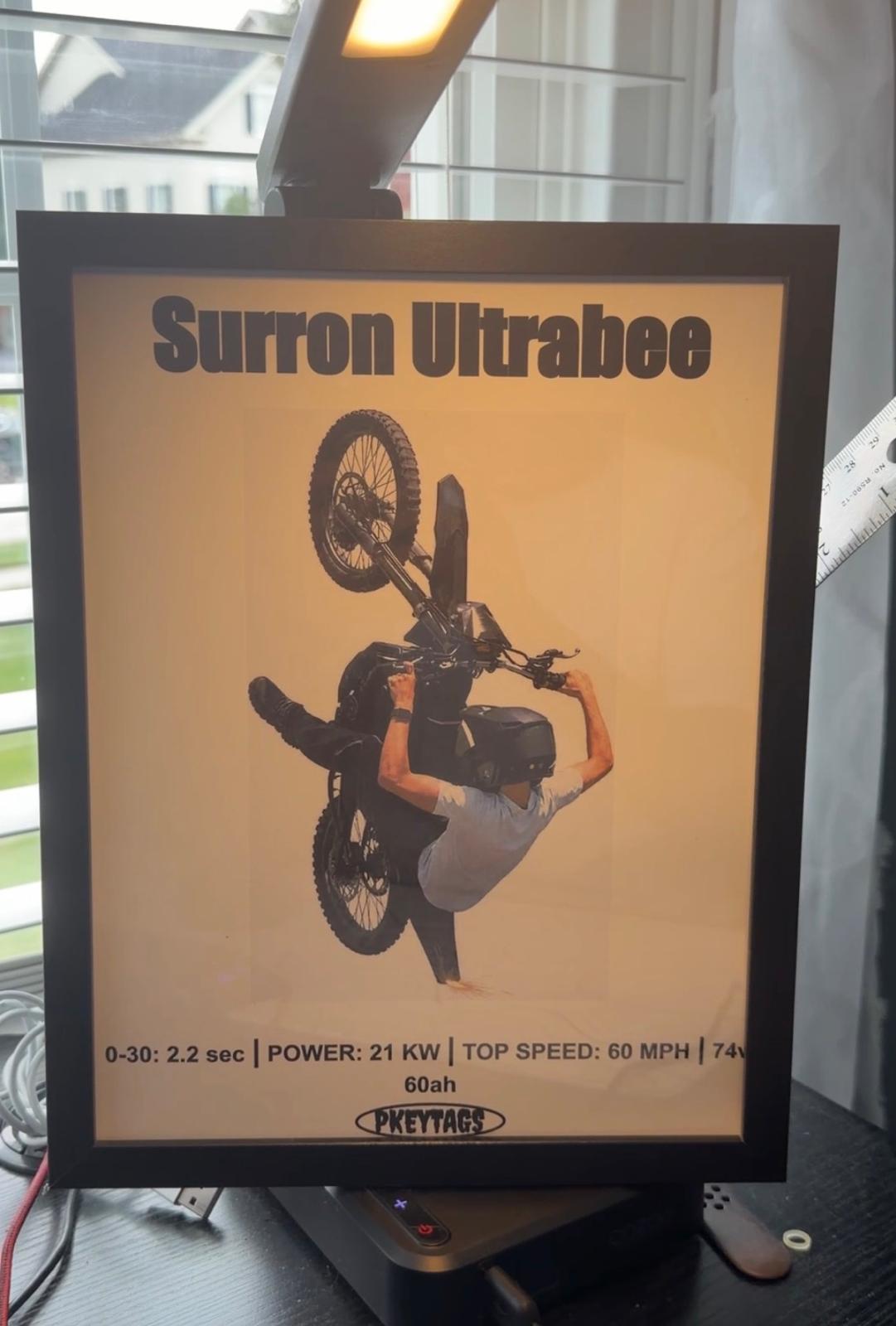 Framed Custom E-Bike Poster
