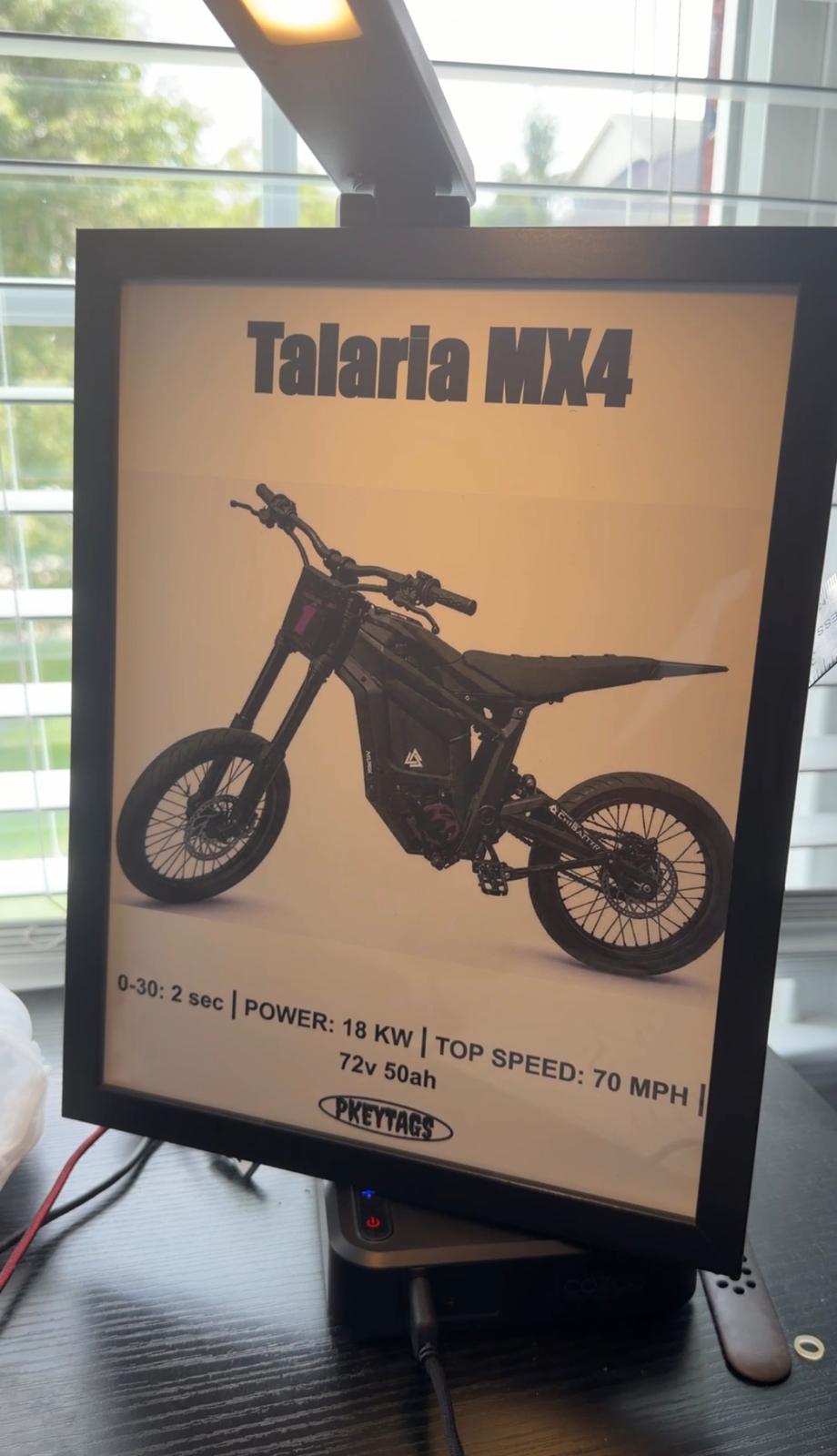 Framed Custom E-Bike Poster