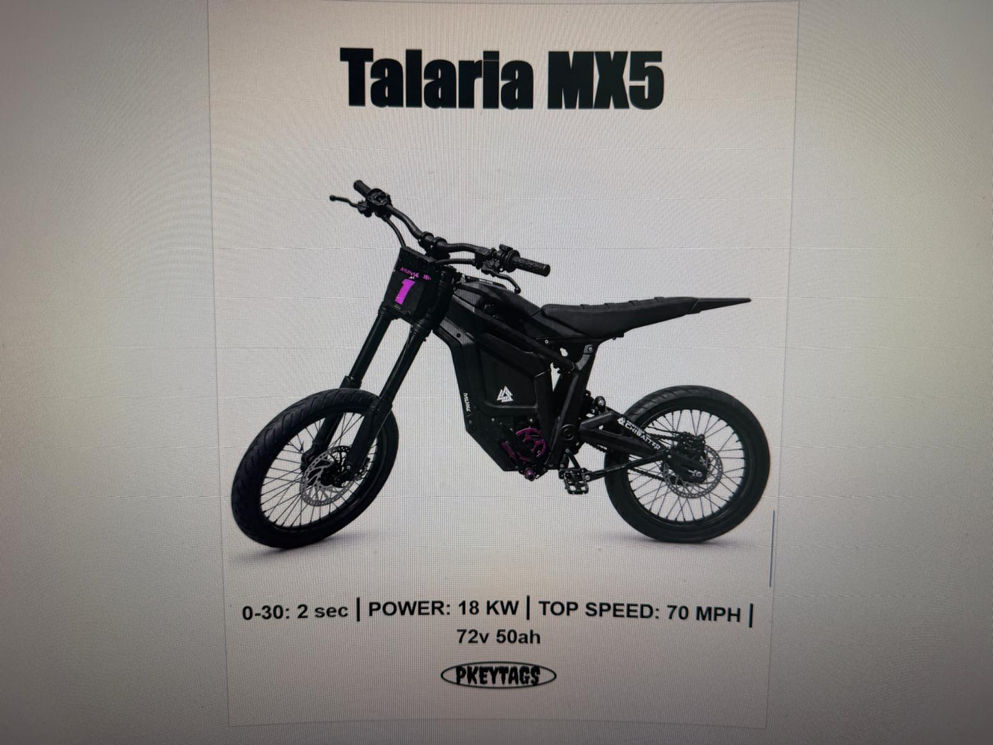 Framed Custom E-Bike Poster