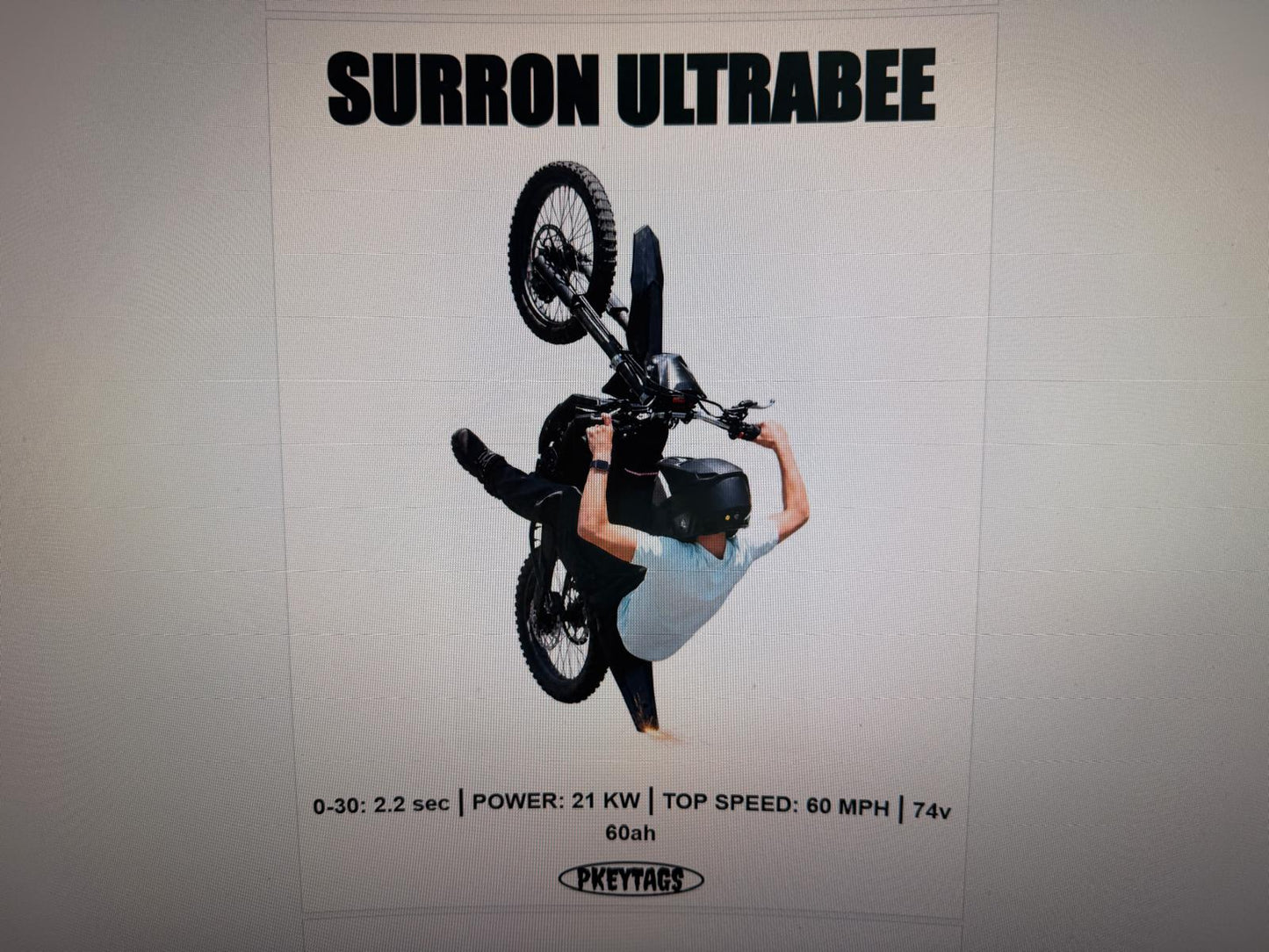Framed Custom E-Bike Poster