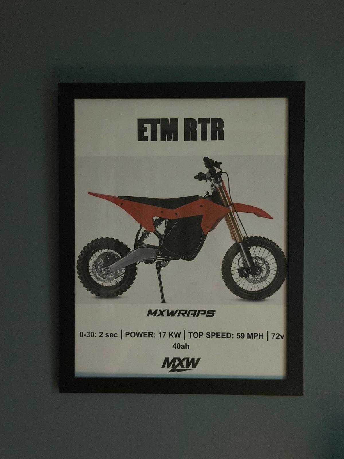 MXW ETM RTR Framed Poster