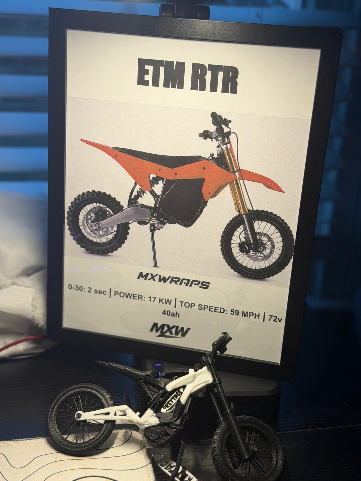 MXW ETM RTR Framed Poster