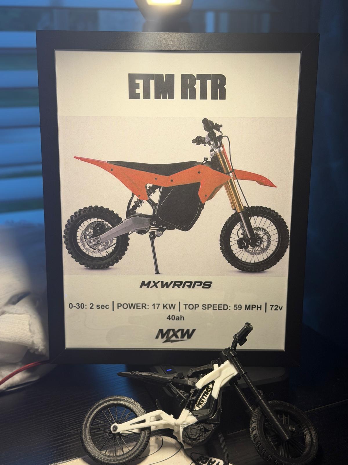 MXW ETM RTR Framed Poster